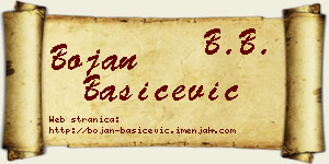 Bojan Bašičević vizit kartica